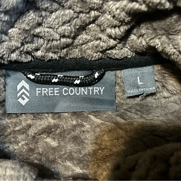 Free Country Butter Pile Fleece Jacket Size L Brown Plush Cozy NWT - Picture 11 of 13